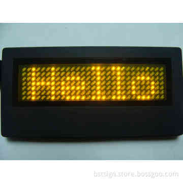 Yellow Color LED Name Badge (BST729TSY)